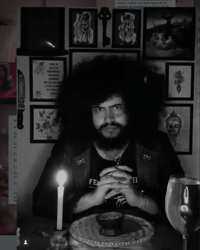 Retrato de Eric Escaravelho no altar